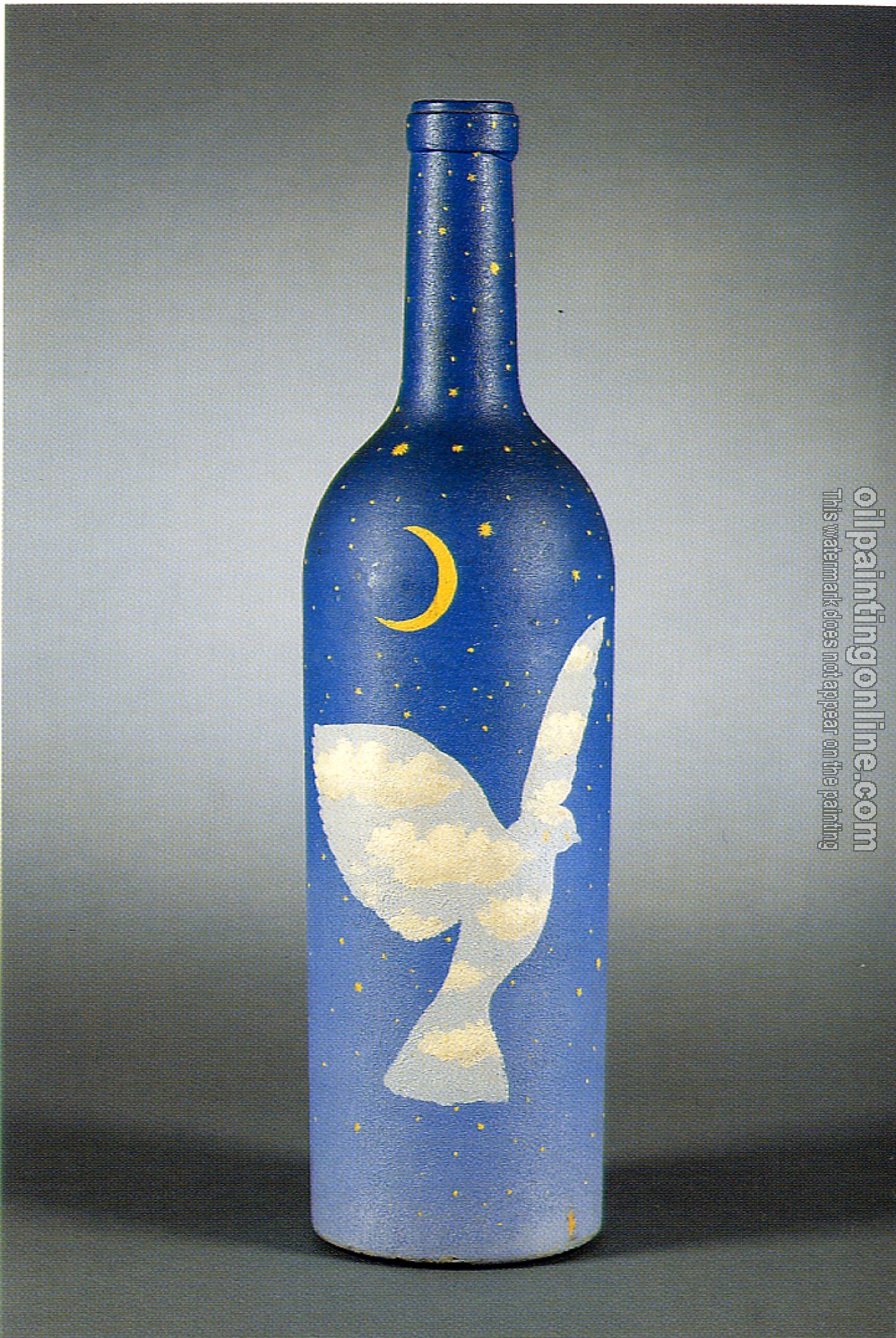 Magritte, Rene - night sky with bird